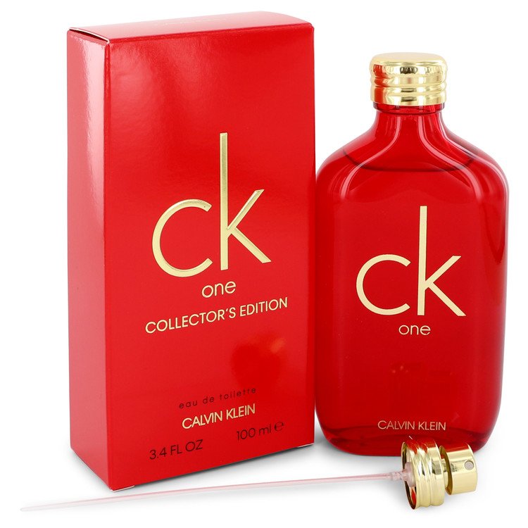 CK ONE by Calvin Klein Eau De Toilette Spray (Unisex Red Collector's Edition) 3.3 oz Men