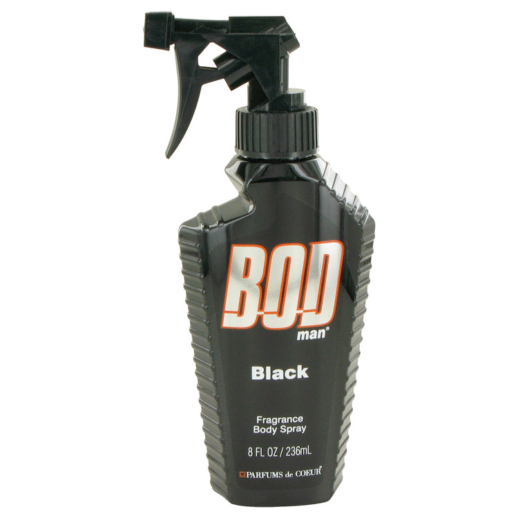 Bod Man Black by Parfums De Coeur Body Spray 8 oz Men