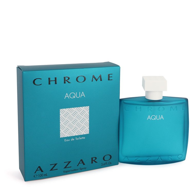 Chrome Aqua by Azzaro Eau De Toilette Spray 3.4 oz Men