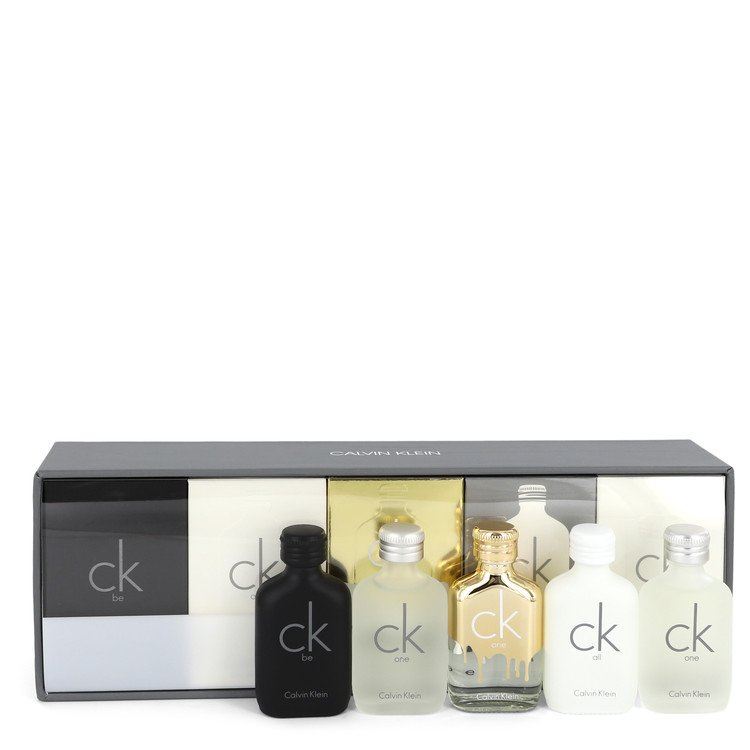 CK ONE by Calvin Klein Gift Set -- Deluxe Travel Set Includes Two CK One Travel Mini's Plus one of each of CK Be