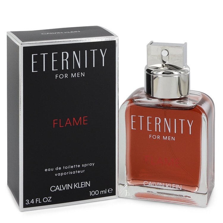 Eternity Flame by Calvin Klein Eau De Toilette Spray 3.4 oz Men