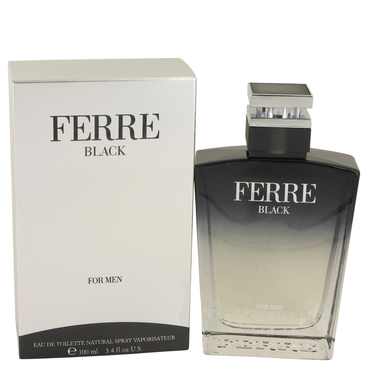 Ferre Black by Gianfranco Ferre Eau De Toilette Spray 3.4 oz Men
