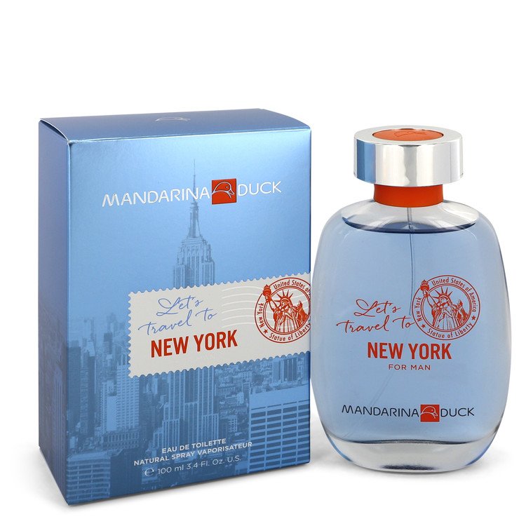 Mandarina Duck Let's Travel to New York by Mandarina Duck Eau De Toilette Spray 3.4 oz Men