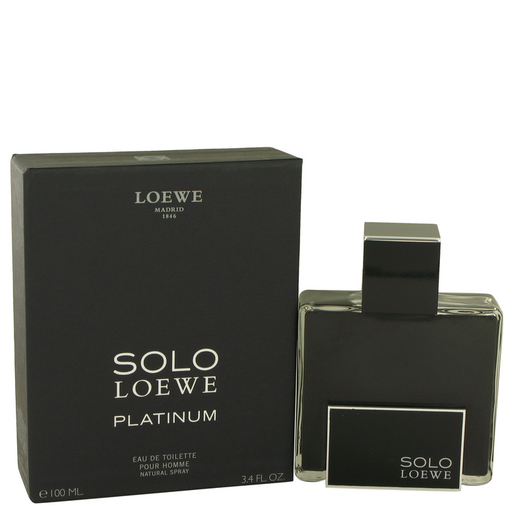 Solo Loewe Platinum by Loewe Eau De Toilette Spray 3.4 oz Men