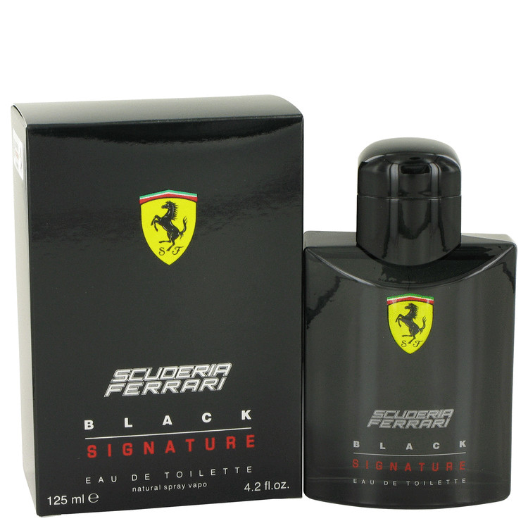 Ferrari Scuderia Black Signature by Ferrari Eau De Toilette Spray 4.2 oz Men